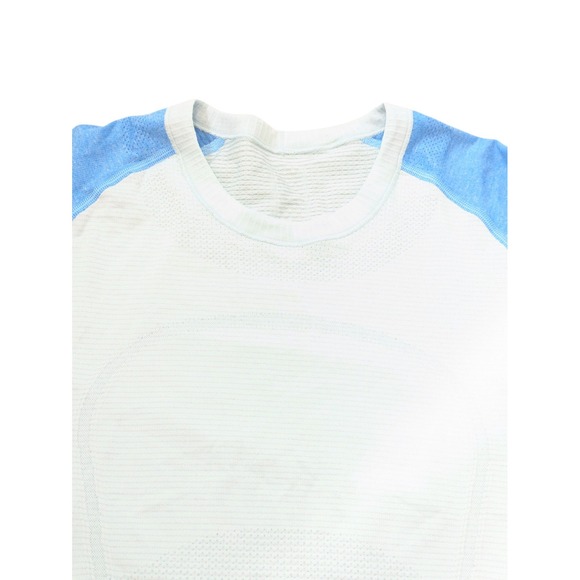 Lululemon Swiftly Techβ 2.0 Long Sleeve Shirt Race Length White Blue Women's - Picture 2 of 8